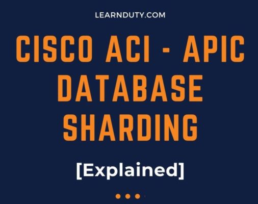 Cisco ACI – APIC Database sharding [explained]