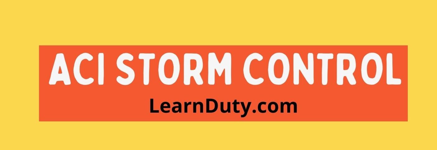 Cisco ACI Storm Control [Explained & Configuration]