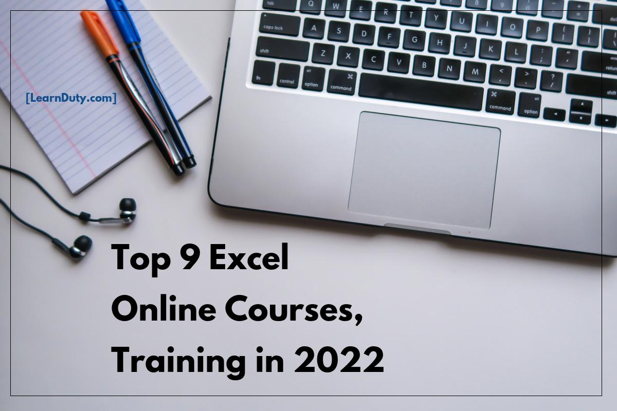 Top 9 Excel Online Courses, Training in 2022
