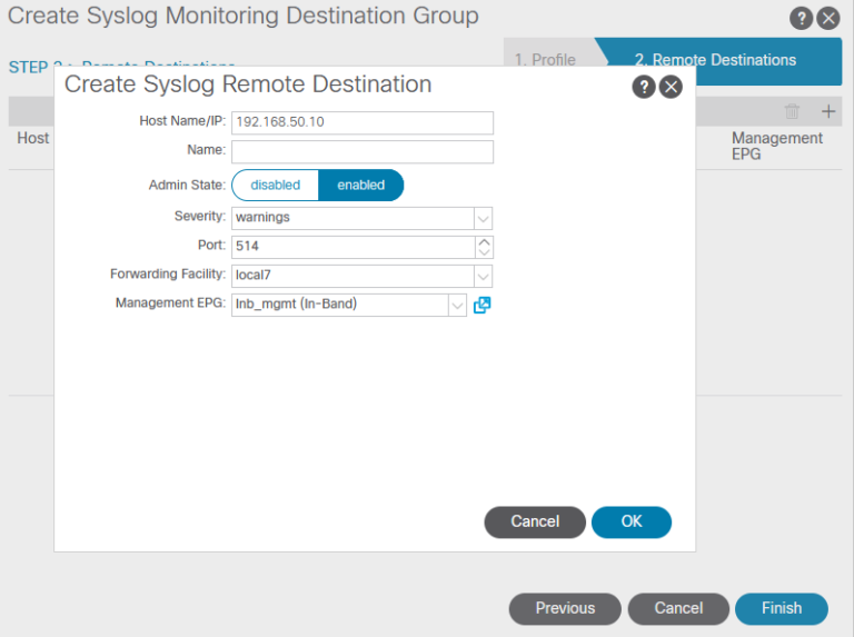 Cisco ACI Syslog Configuration [Step by Step Example] Learn Duty